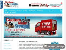 Tablet Screenshot of custommadestamps.com.au